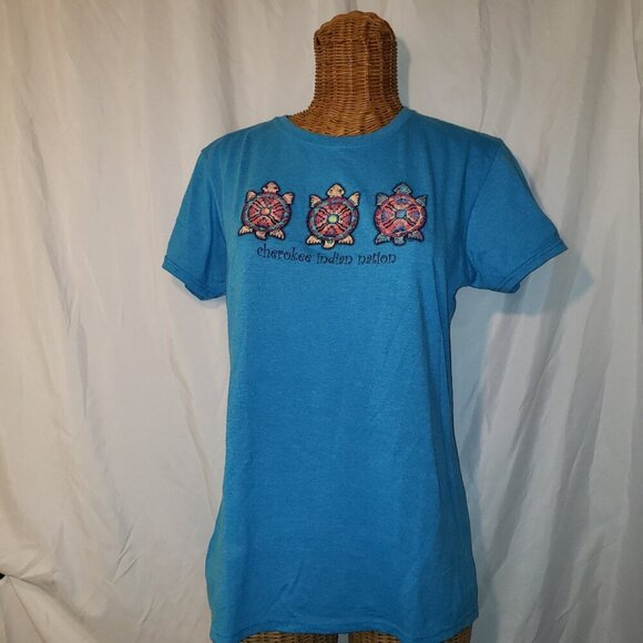 Cherokee Indian Nation Gildan Heavy Cotton T-shirt - L - Picture 1 of 5